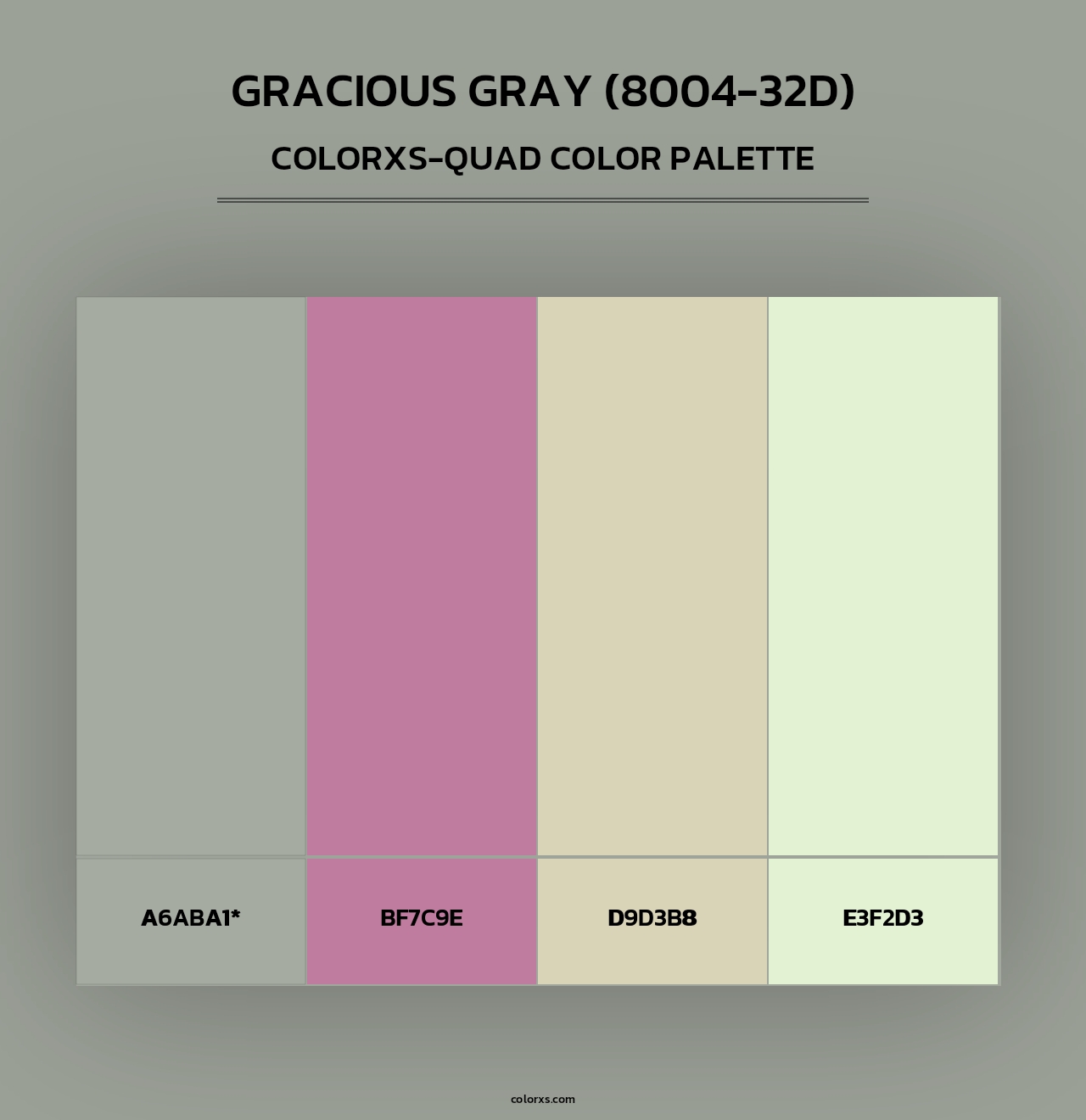 Gracious Gray (8004-32D) - Colorxs Quad Palette