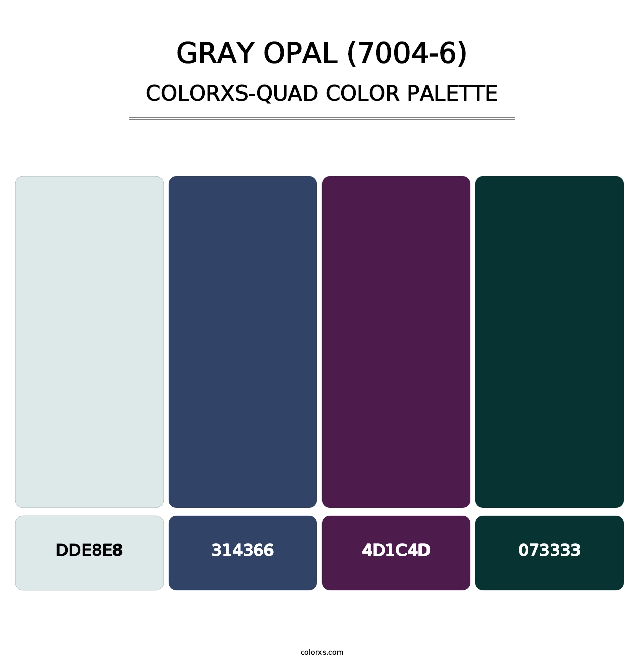 Gray Opal (7004-6) - Colorxs Quad Palette