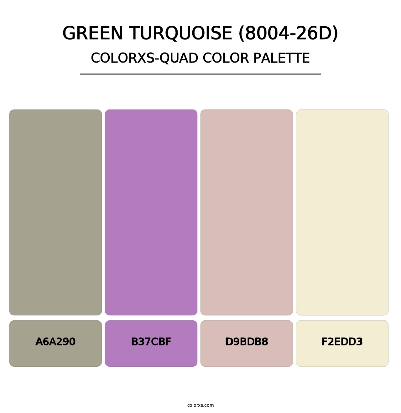 Green Turquoise (8004-26D) - Colorxs Quad Palette
