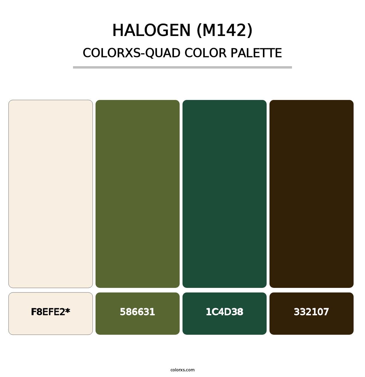 Halogen (M142) - Colorxs Quad Palette