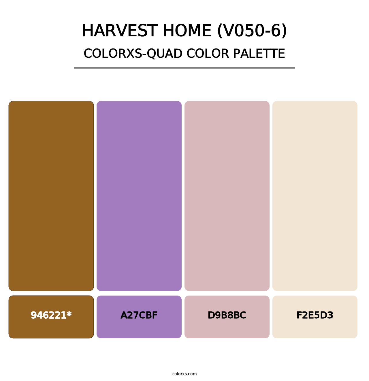 Harvest Home (V050-6) - Colorxs Quad Palette