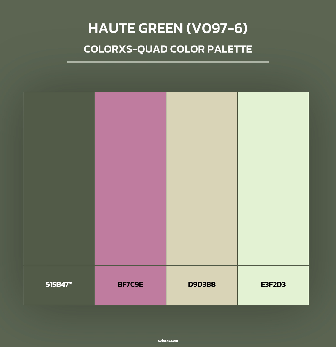 Haute Green (V097-6) - Colorxs Quad Palette
