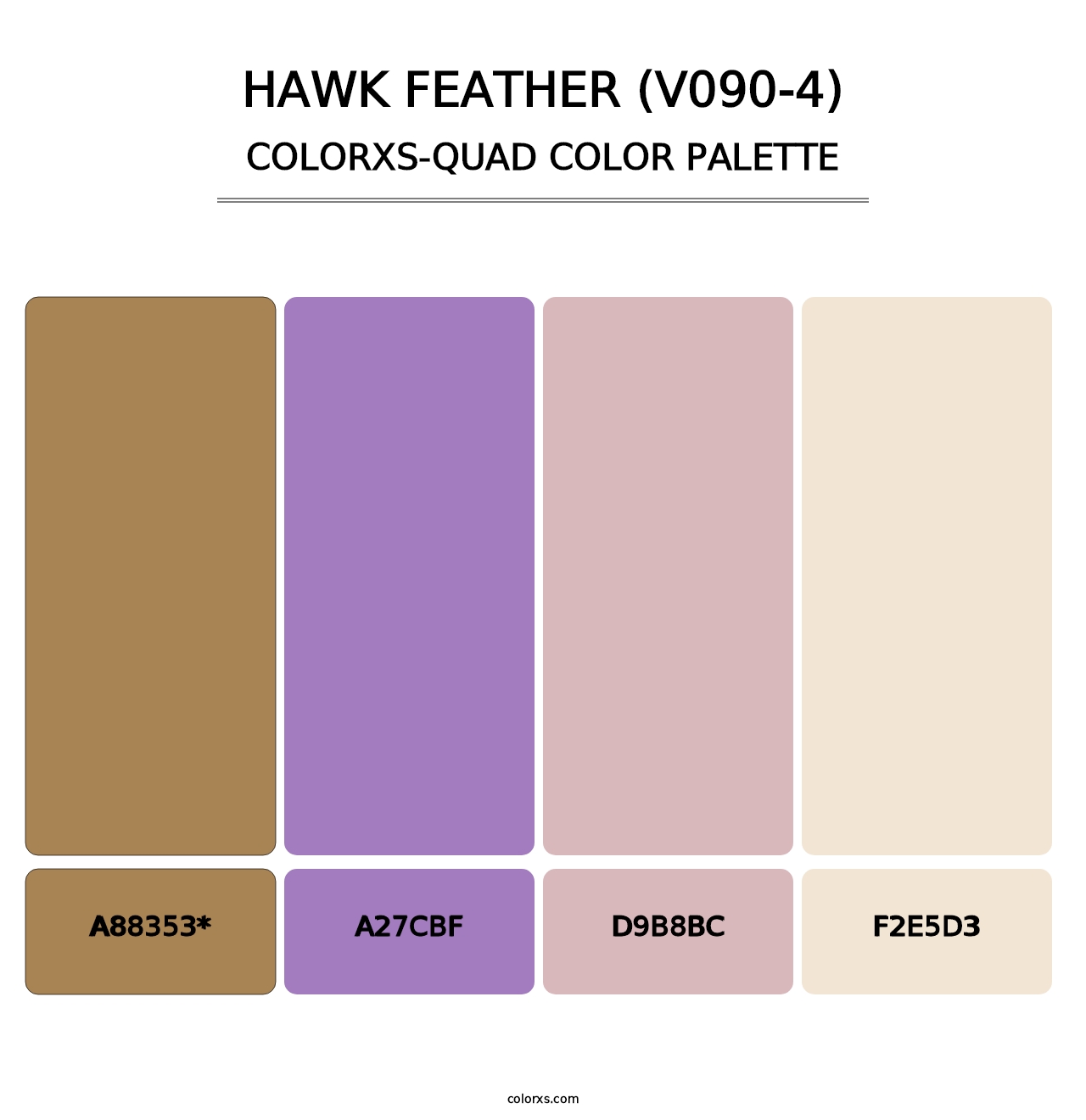 Hawk Feather (V090-4) - Colorxs Quad Palette