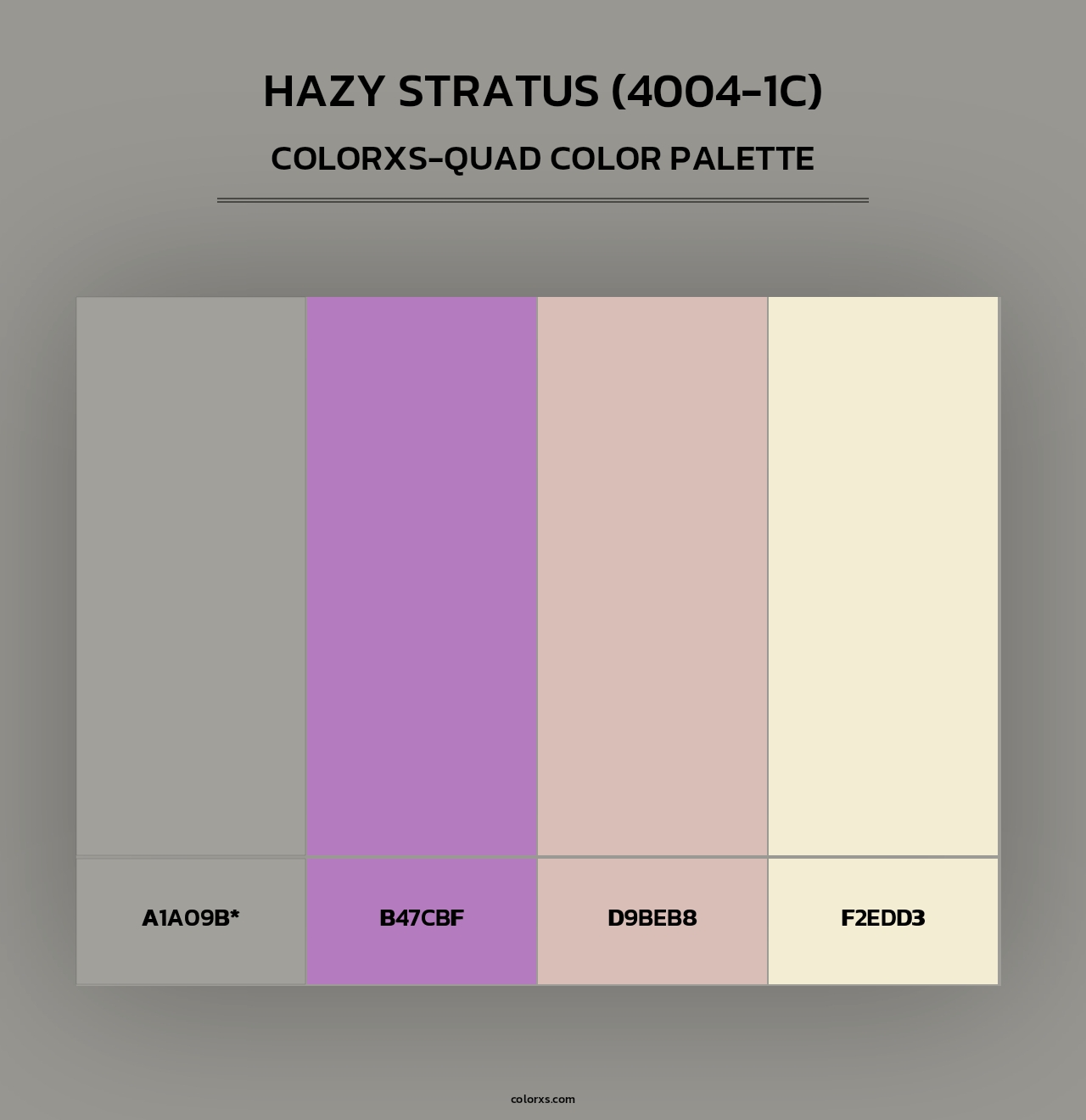 Hazy Stratus (4004-1C) - Colorxs Quad Palette