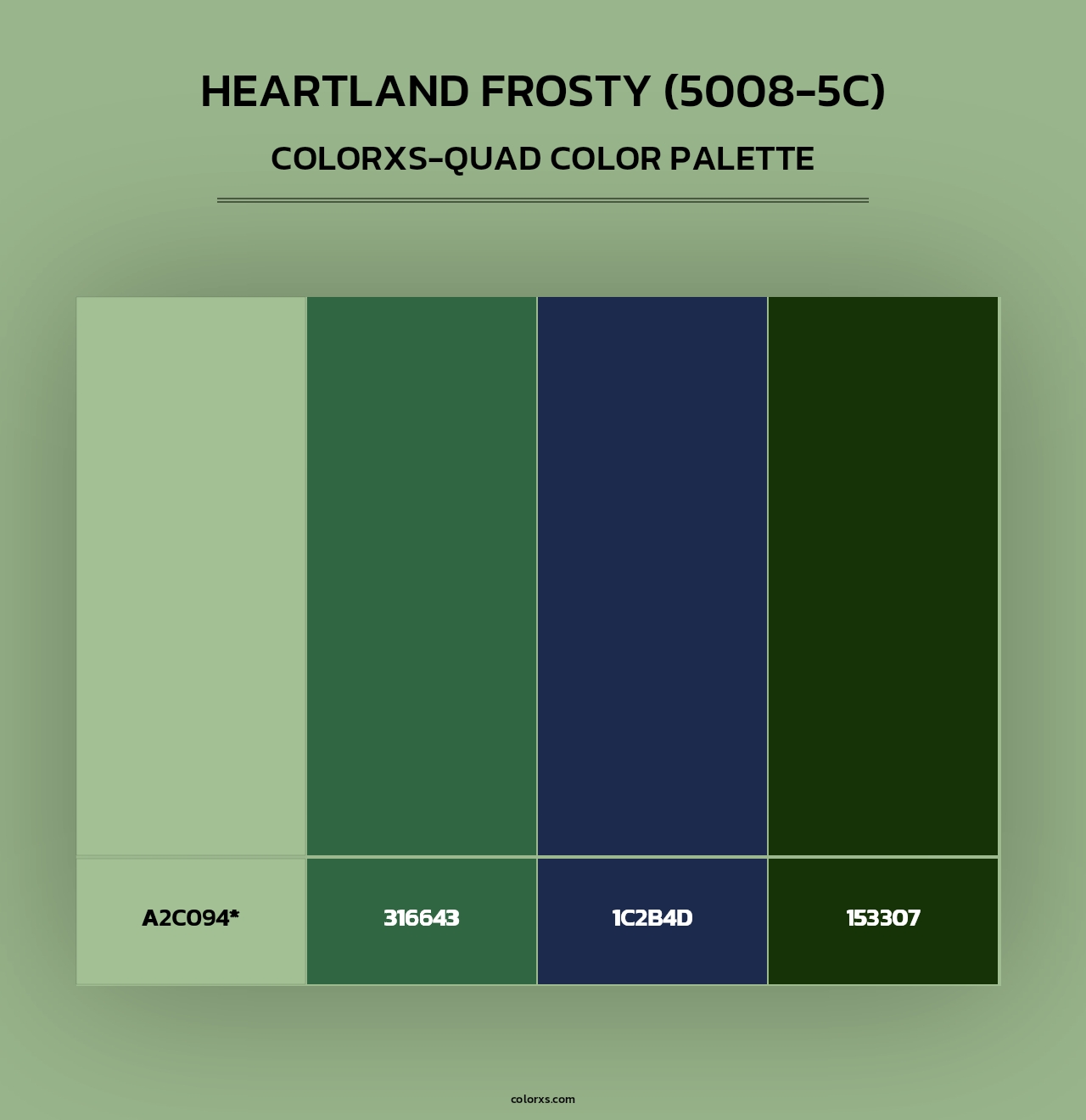 Heartland Frosty (5008-5C) - Colorxs Quad Palette