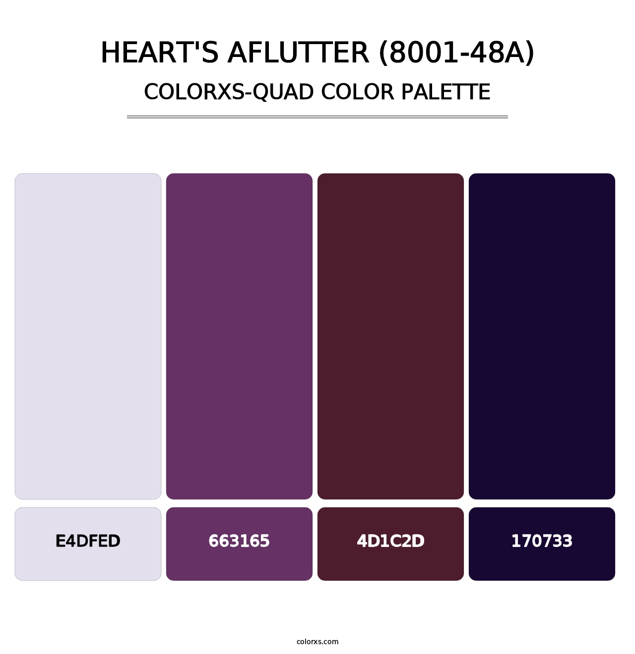 Heart's Aflutter (8001-48A) - Colorxs Quad Palette