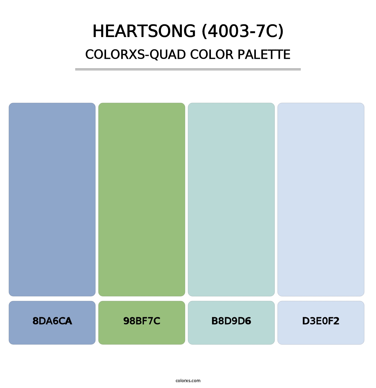 Heartsong (4003-7C) - Colorxs Quad Palette