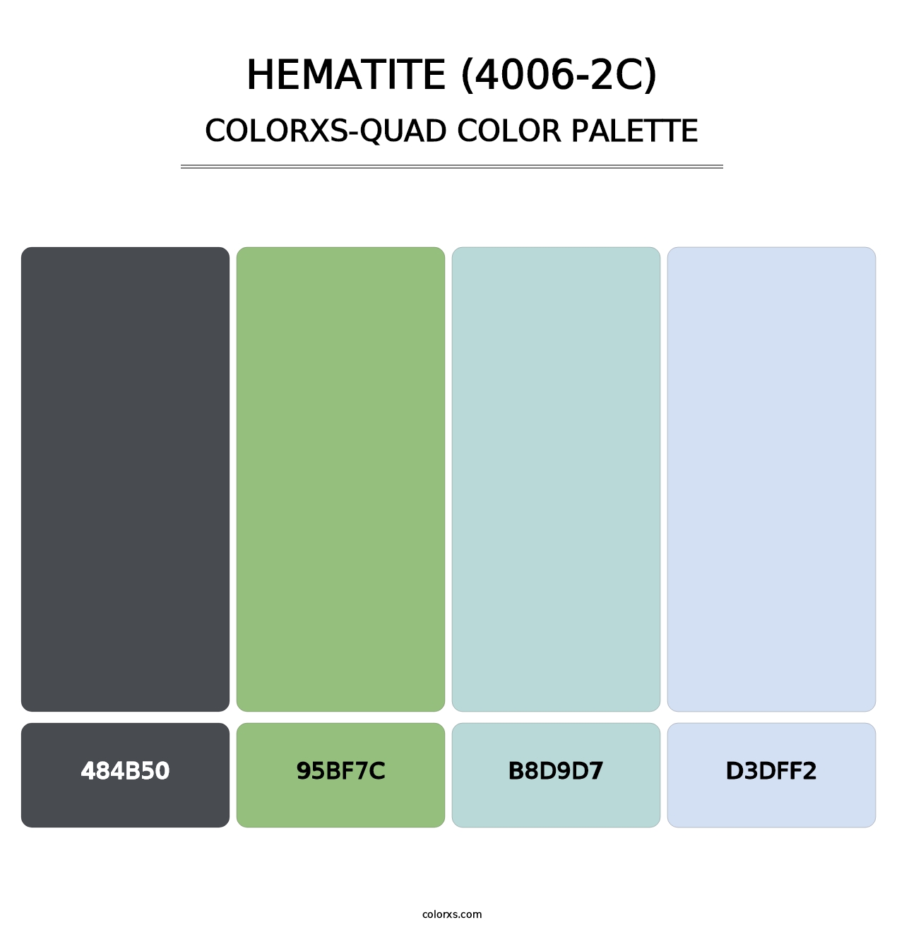 Hematite (4006-2C) - Colorxs Quad Palette