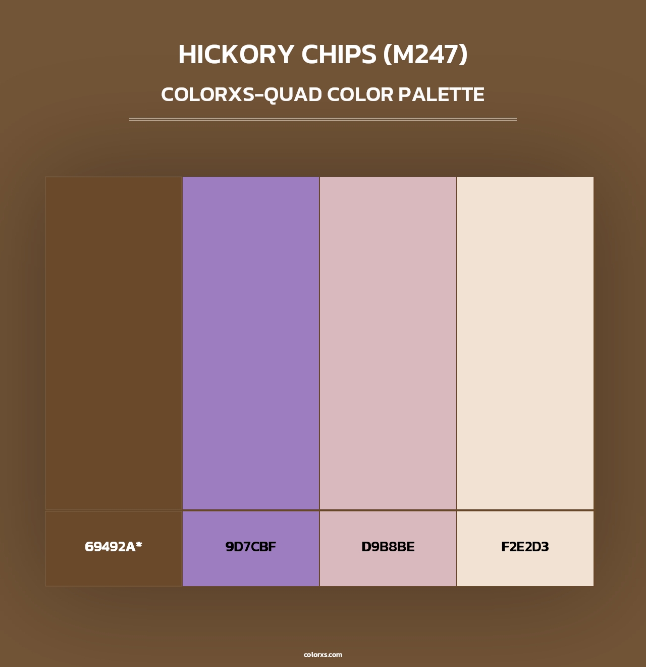 Hickory Chips (M247) - Colorxs Quad Palette
