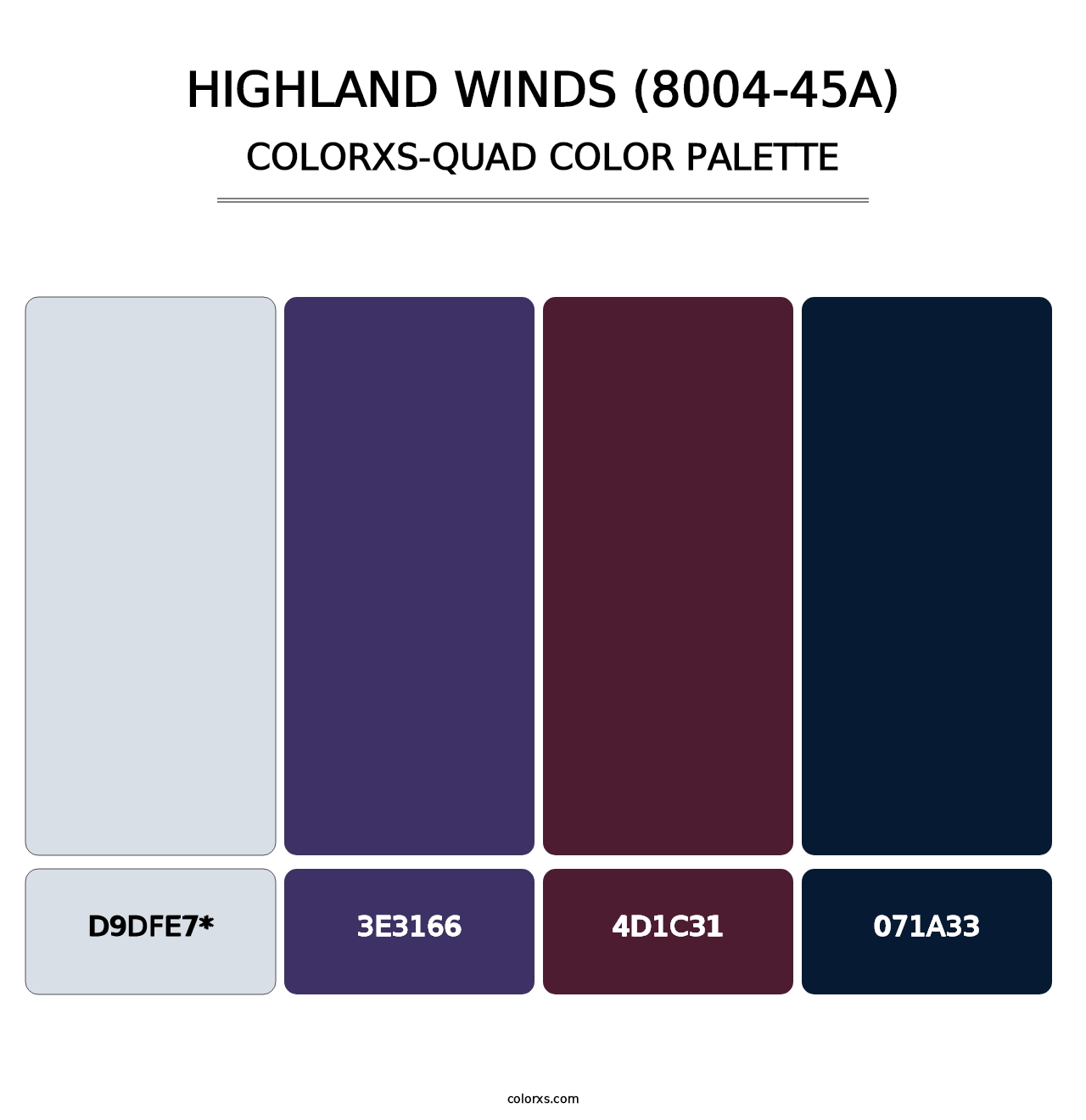 Highland Winds (8004-45A) - Colorxs Quad Palette