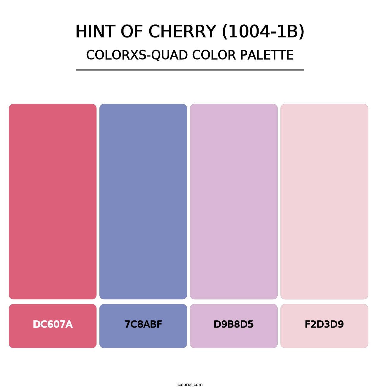 Hint of Cherry (1004-1B) - Colorxs Quad Palette