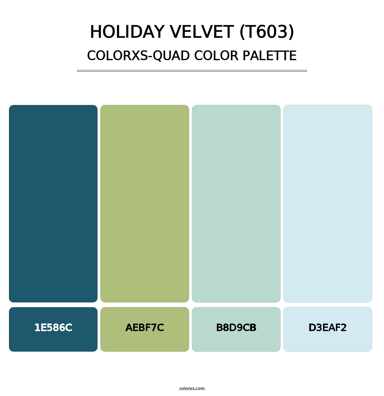 Holiday Velvet (T603) - Colorxs Quad Palette