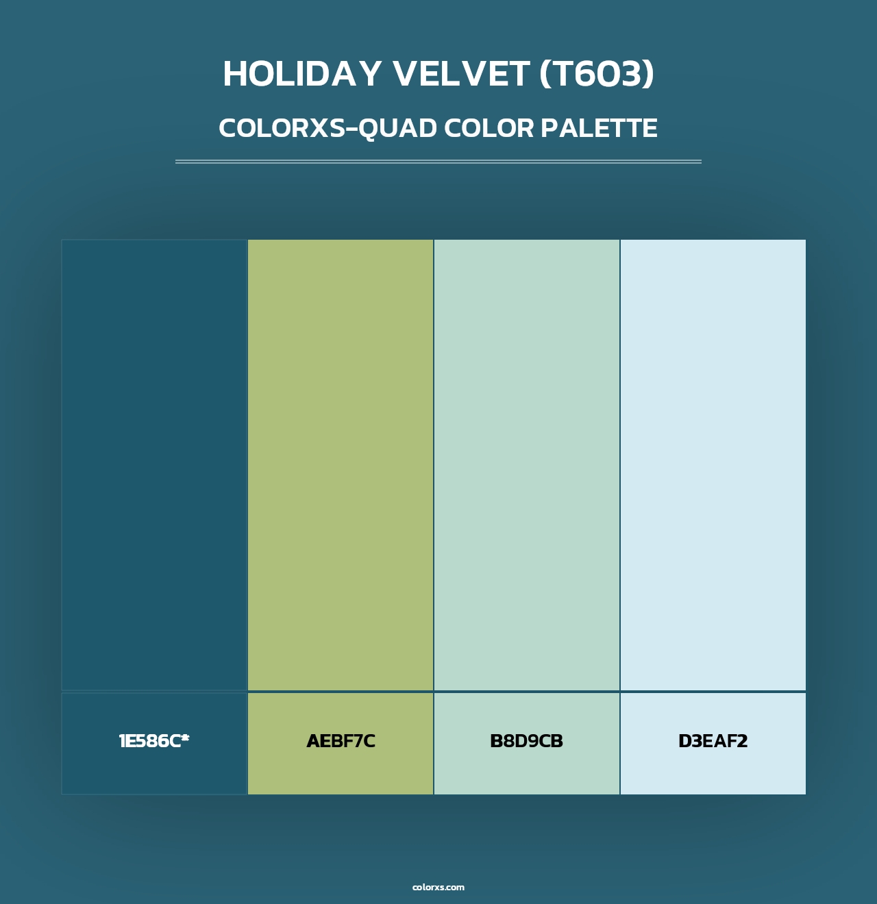 Holiday Velvet (T603) - Colorxs Quad Palette