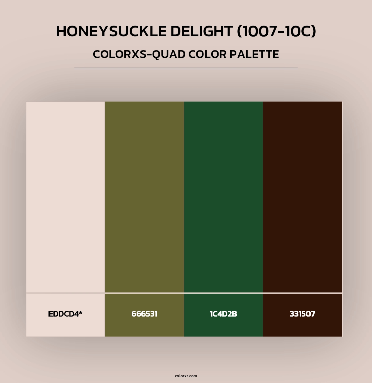 Honeysuckle Delight (1007-10C) - Colorxs Quad Palette