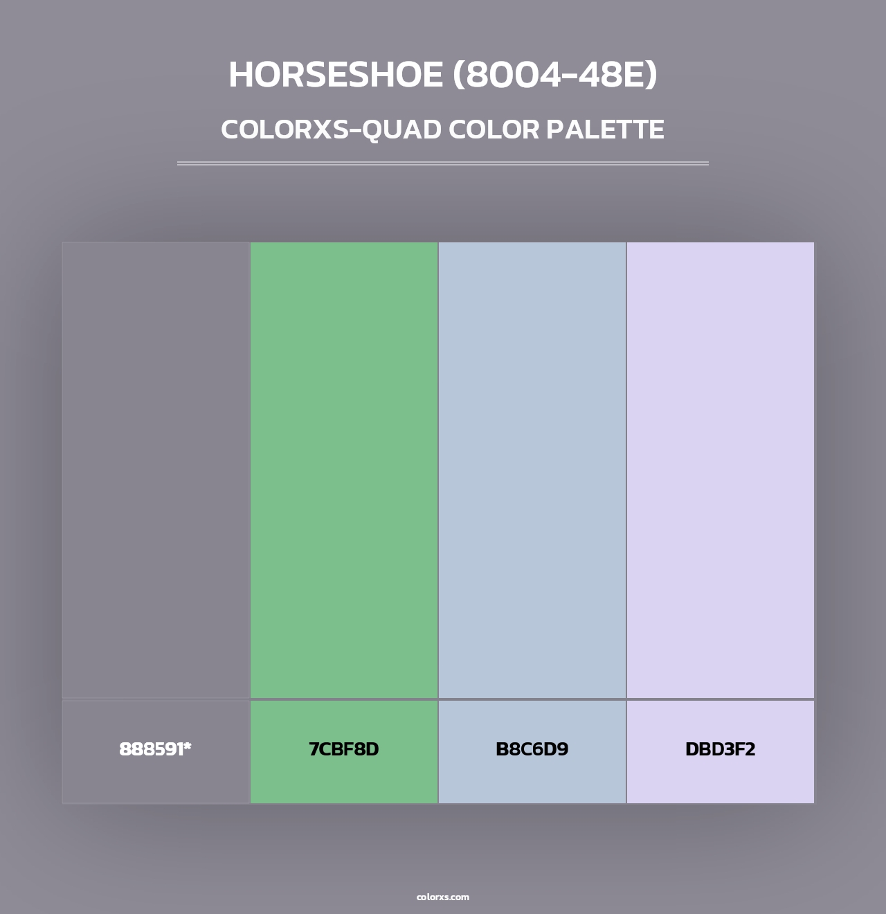 Horseshoe (8004-48E) - Colorxs Quad Palette