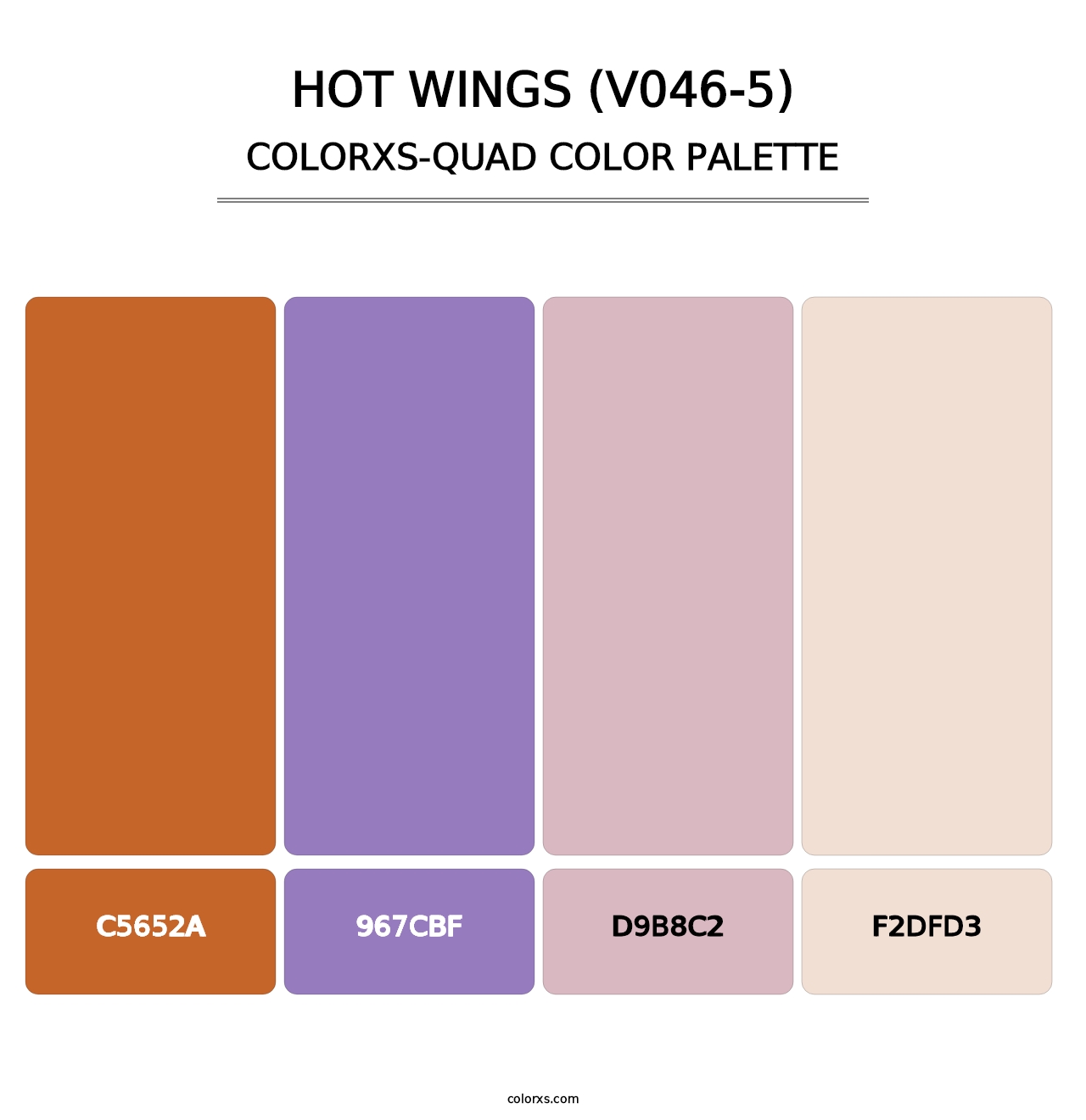 Hot Wings (V046-5) - Colorxs Quad Palette