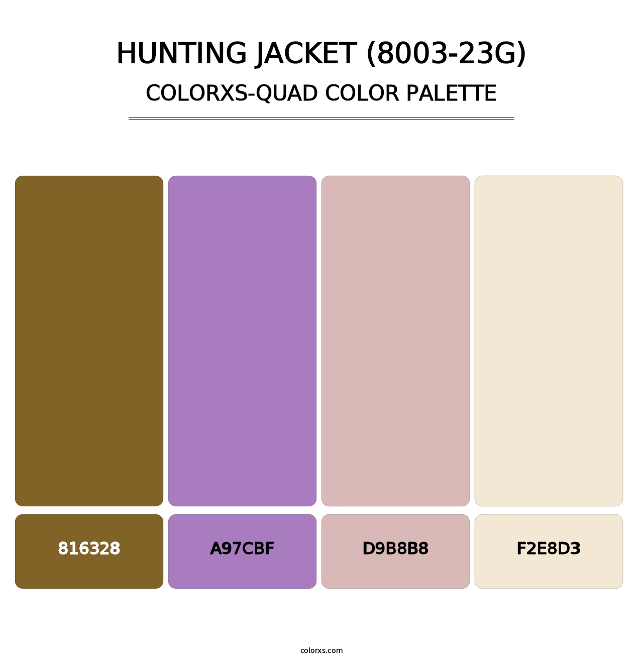 Hunting Jacket (8003-23G) - Colorxs Quad Palette