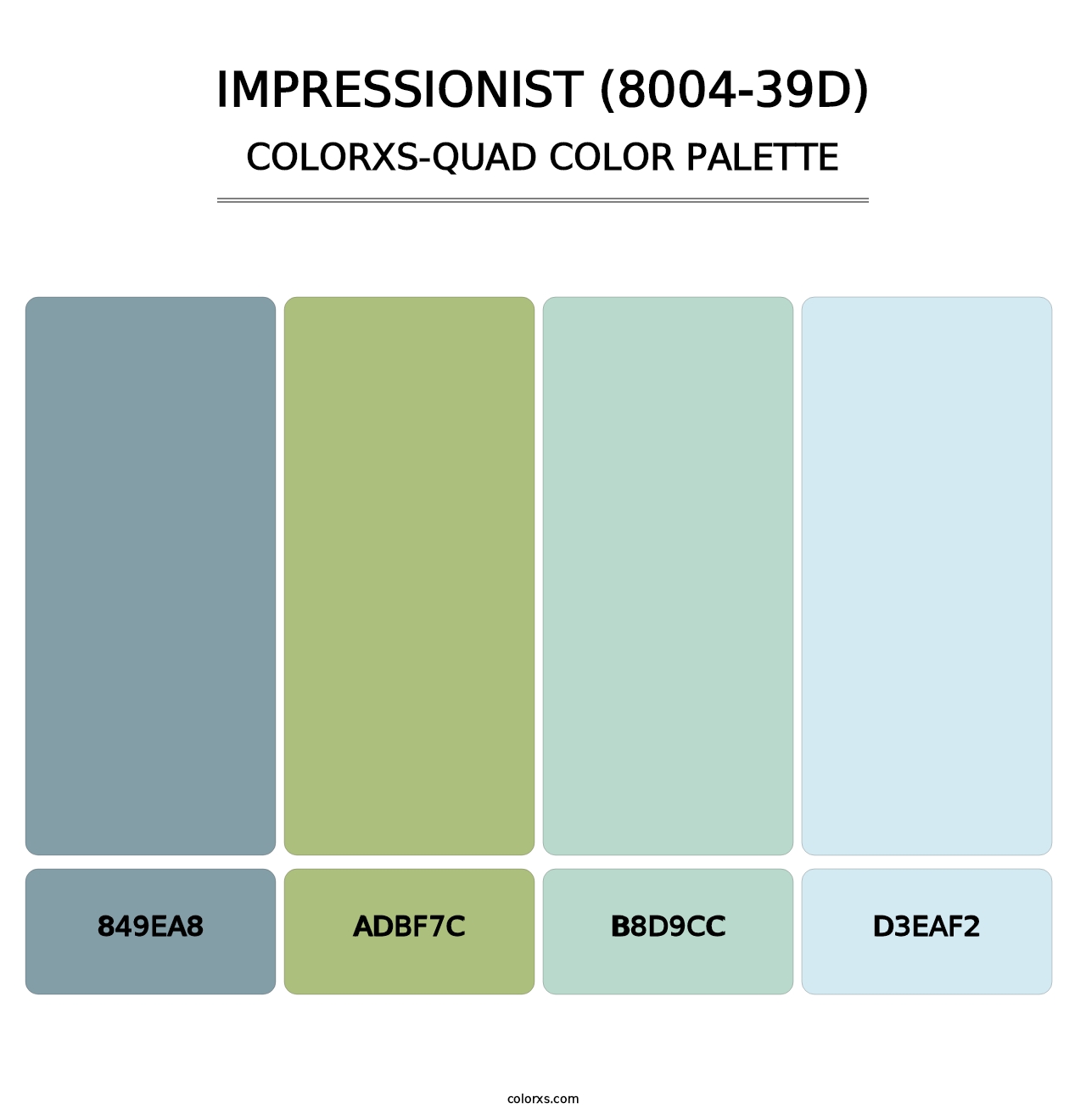 Impressionist (8004-39D) - Colorxs Quad Palette
