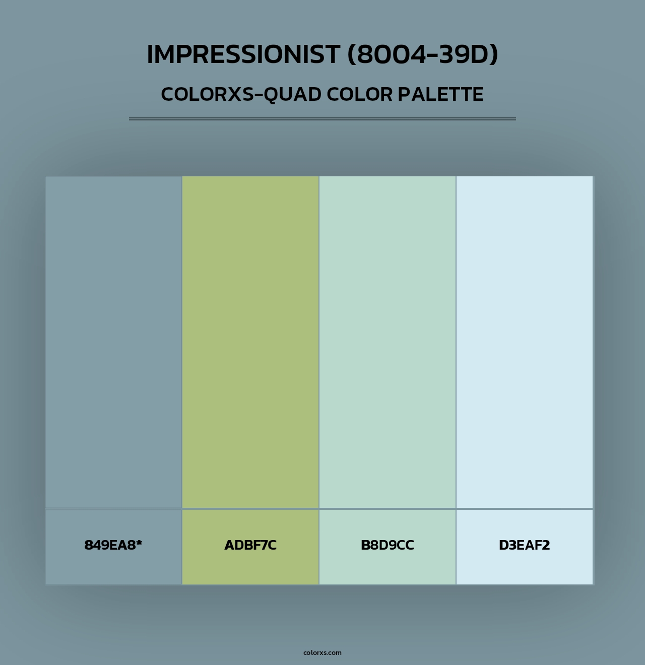 Impressionist (8004-39D) - Colorxs Quad Palette