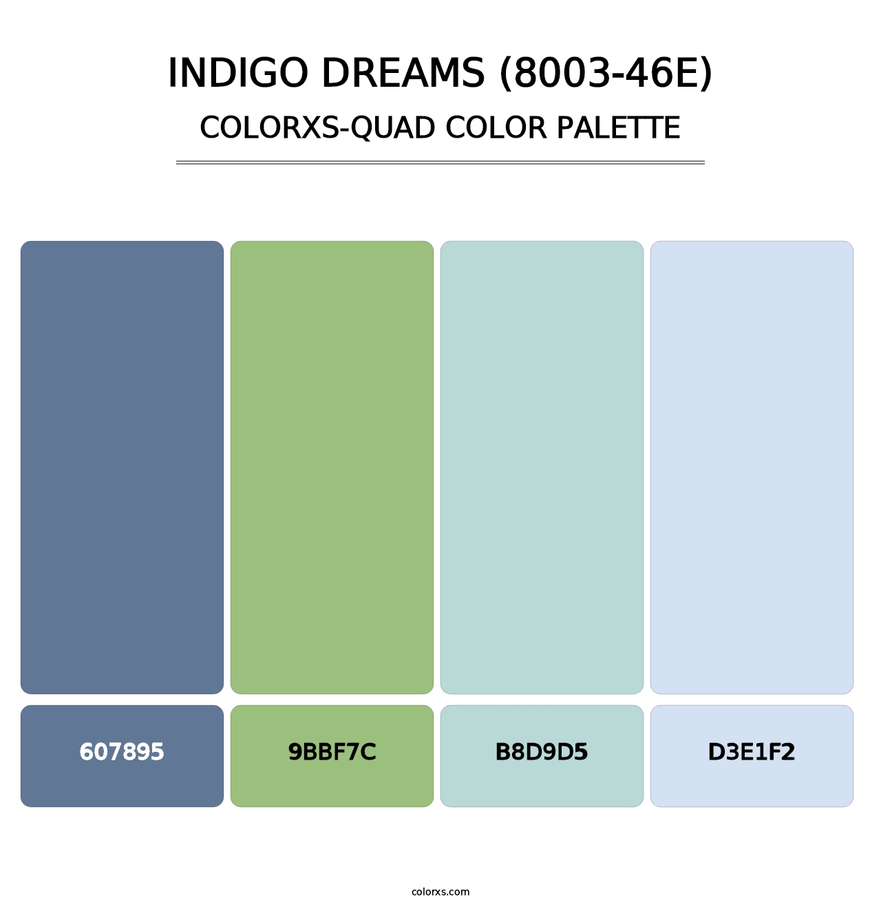 Indigo Dreams (8003-46E) - Colorxs Quad Palette