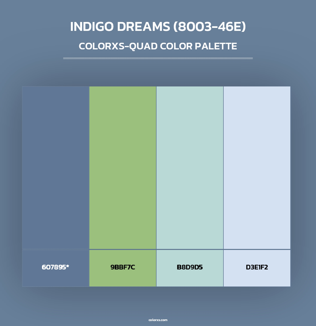 Indigo Dreams (8003-46E) - Colorxs Quad Palette