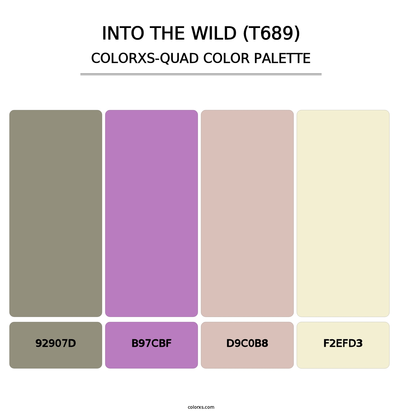 Into the Wild (T689) - Colorxs Quad Palette