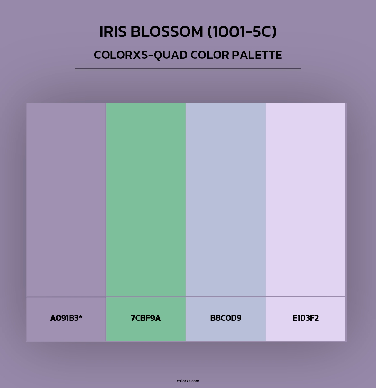 Iris Blossom (1001-5C) - Colorxs Quad Palette