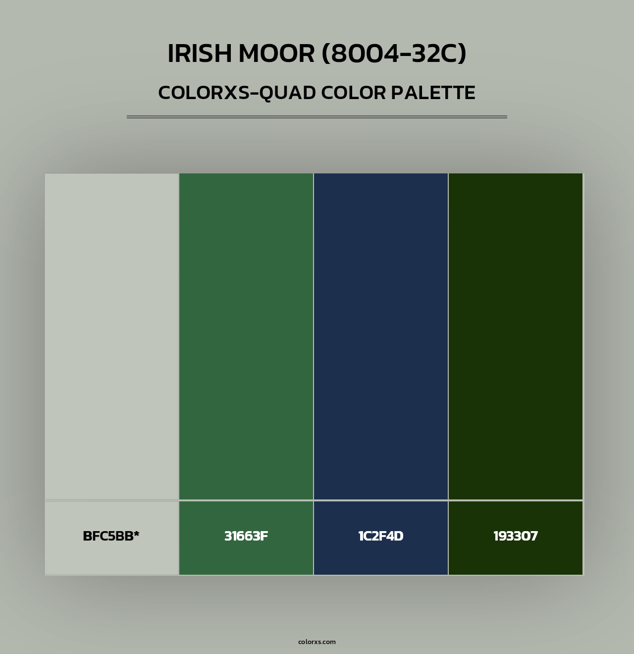 Irish Moor (8004-32C) - Colorxs Quad Palette