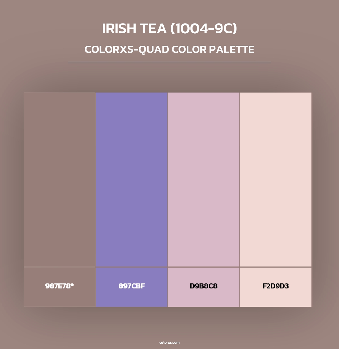Irish Tea (1004-9C) - Colorxs Quad Palette