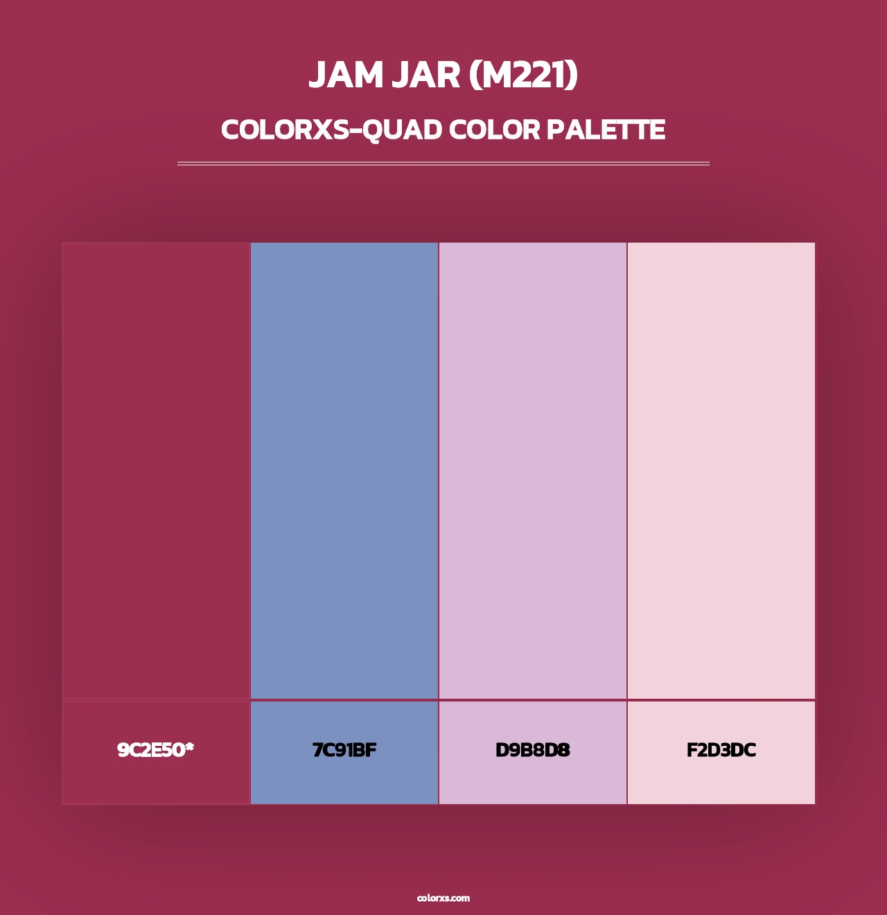 Jam Jar (M221) - Colorxs Quad Palette
