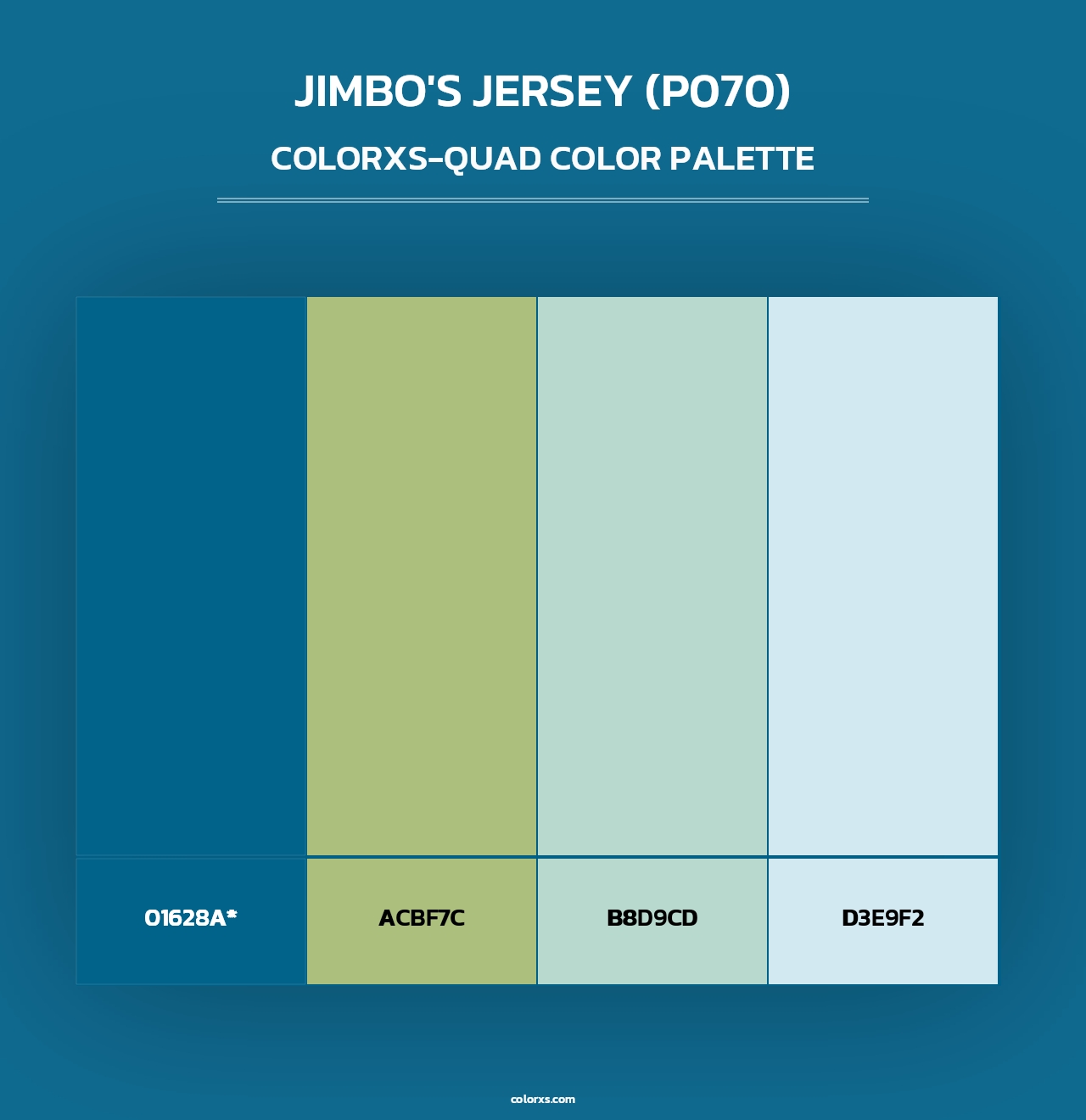 Jimbo's Jersey (P070) - Colorxs Quad Palette