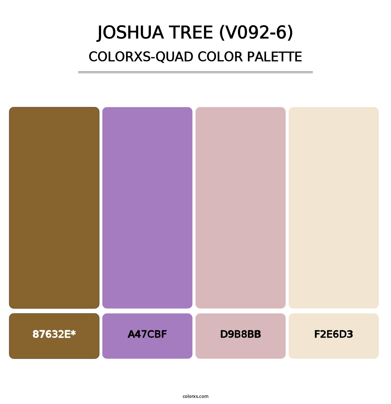 Joshua Tree (V092-6) - Colorxs Quad Palette