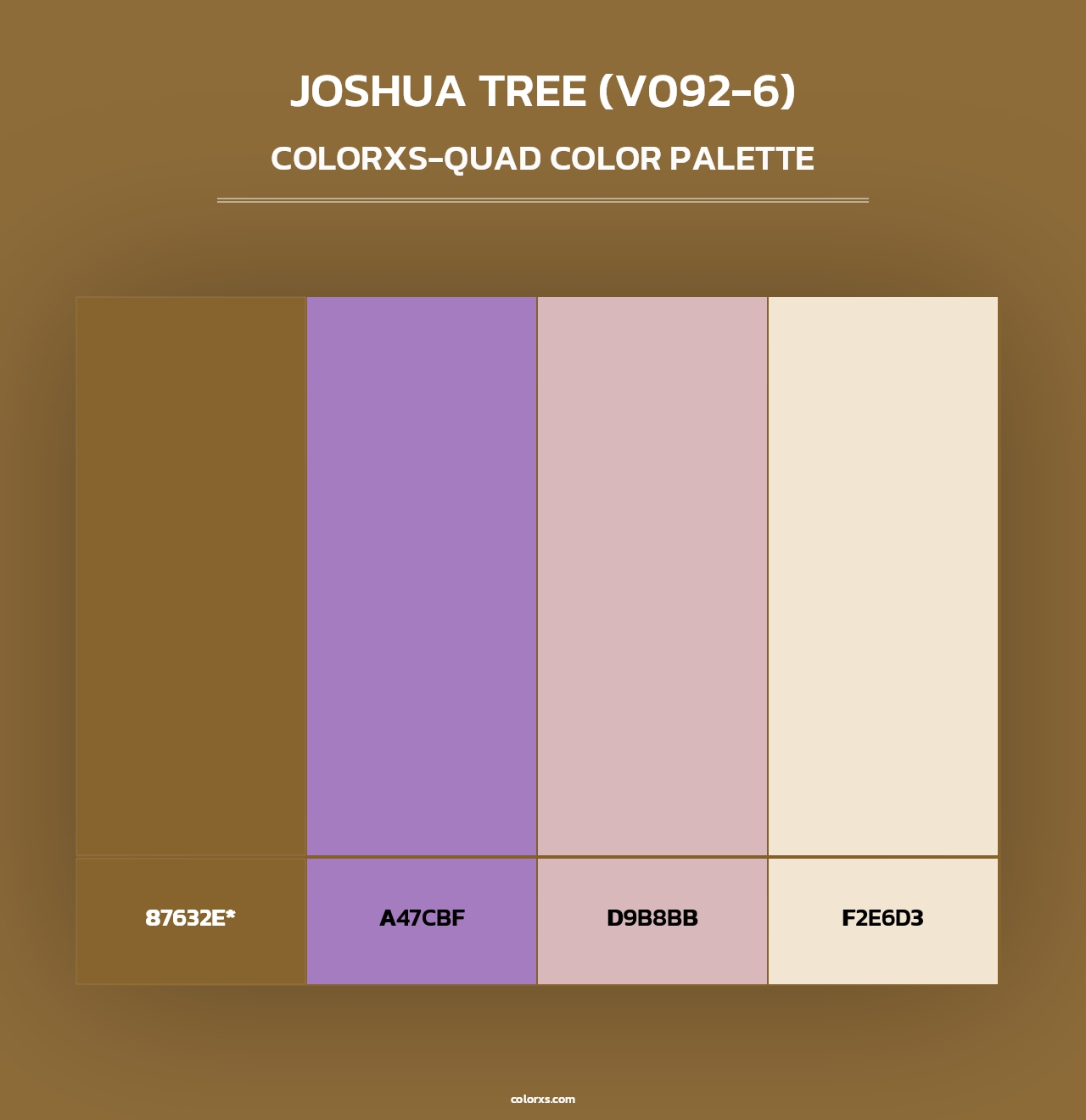 Joshua Tree (V092-6) - Colorxs Quad Palette