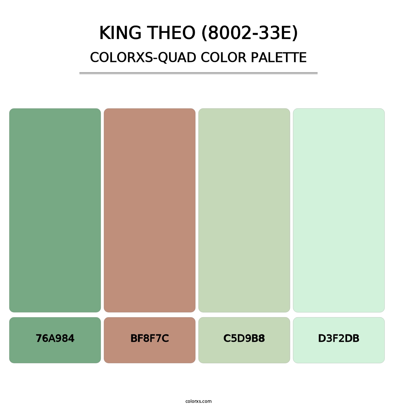 King Theo (8002-33E) - Colorxs Quad Palette