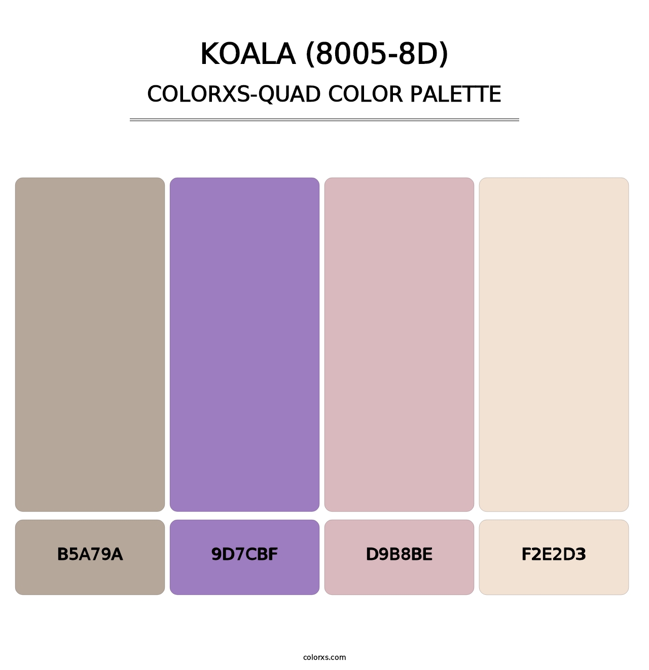Koala (8005-8D) - Colorxs Quad Palette