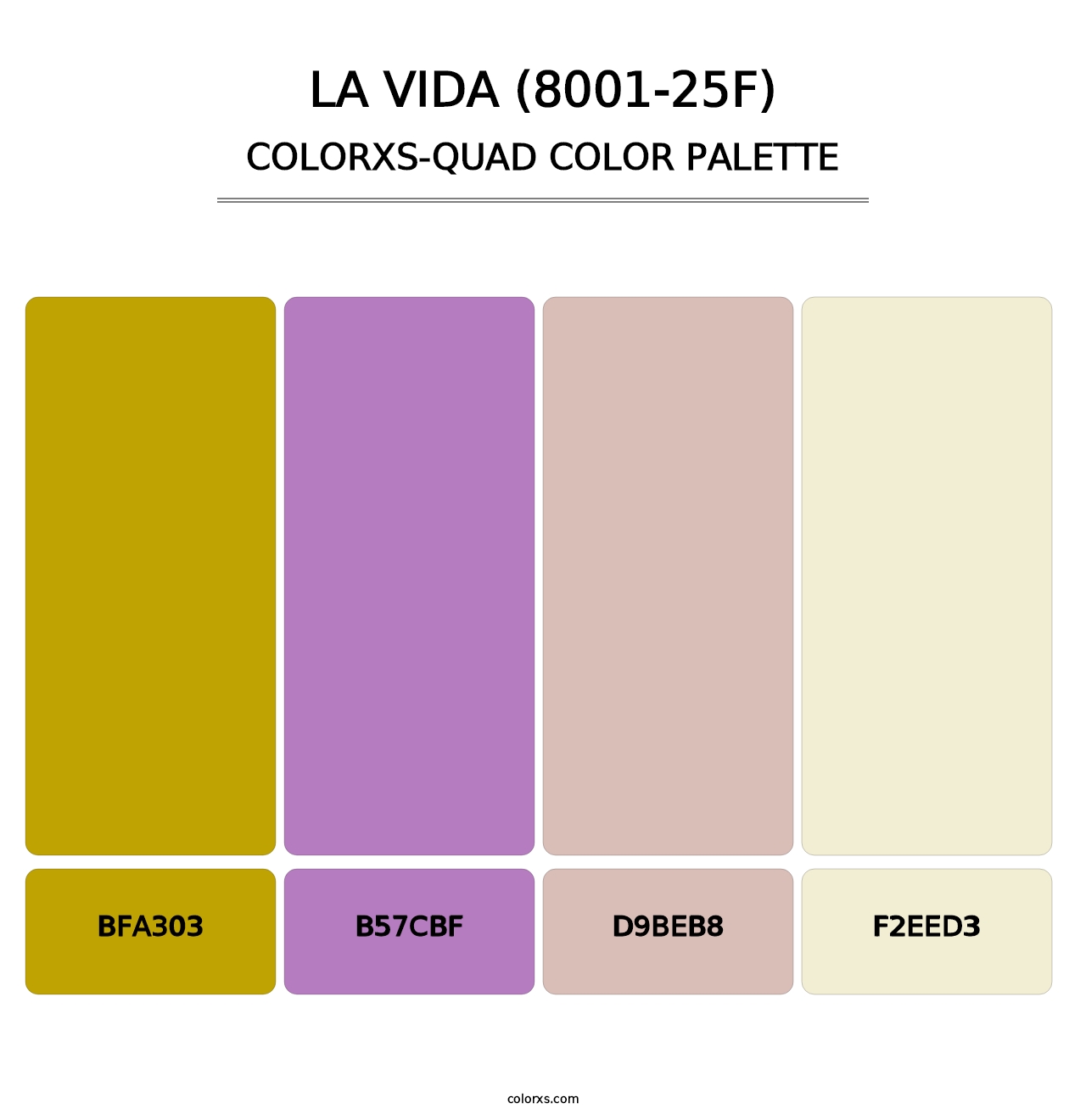 La Vida (8001-25F) - Colorxs Quad Palette