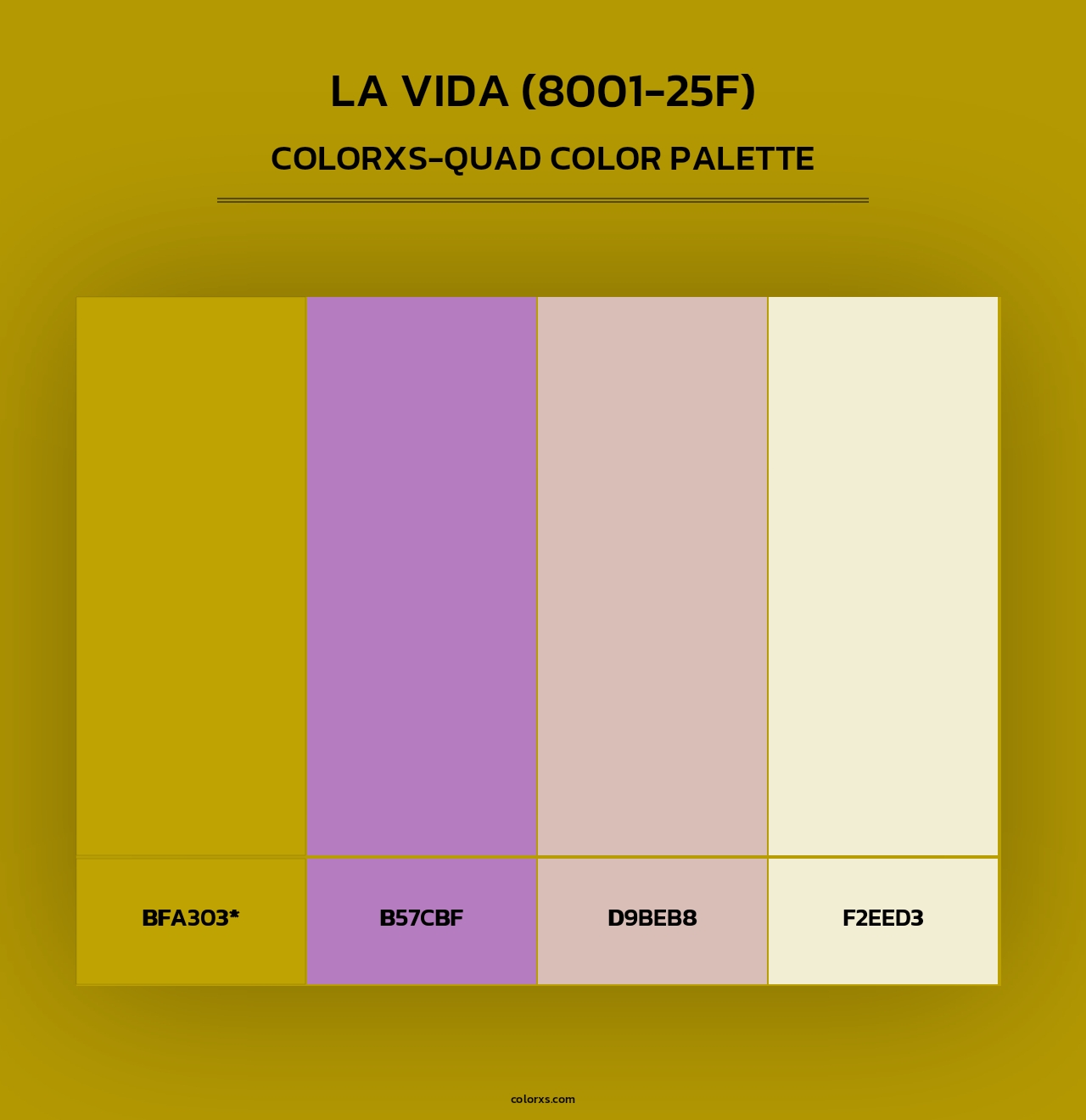 La Vida (8001-25F) - Colorxs Quad Palette