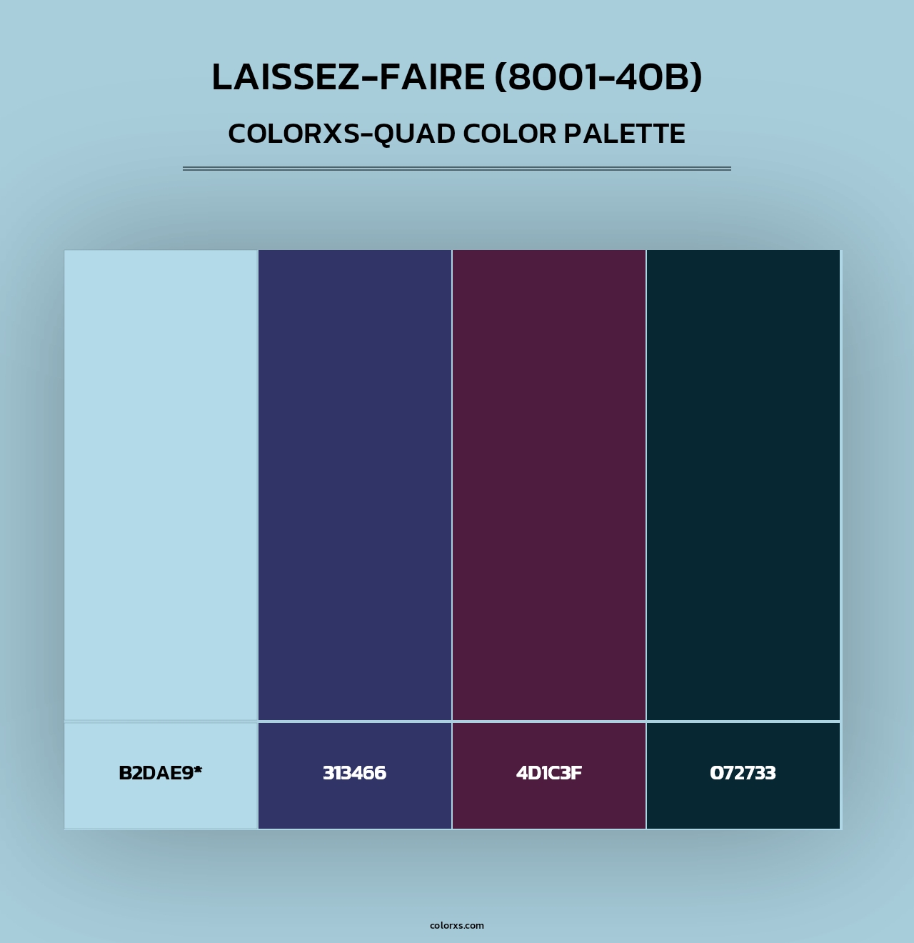 Laissez-Faire (8001-40B) - Colorxs Quad Palette