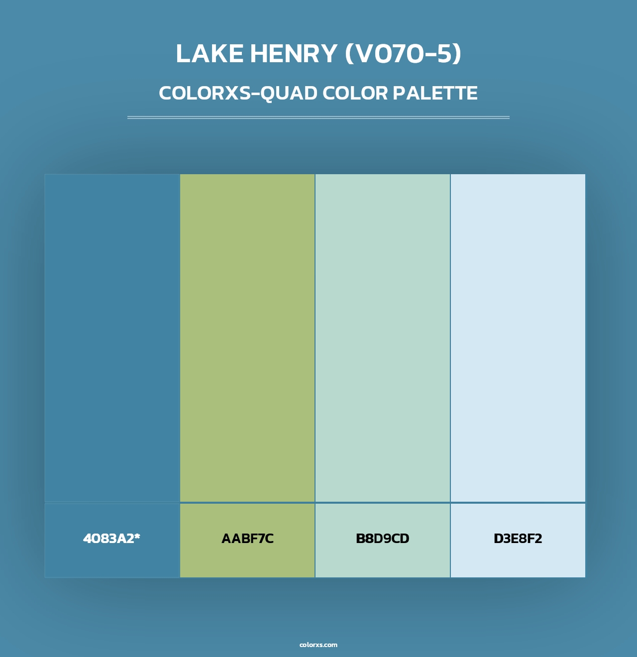 Lake Henry (V070-5) - Colorxs Quad Palette