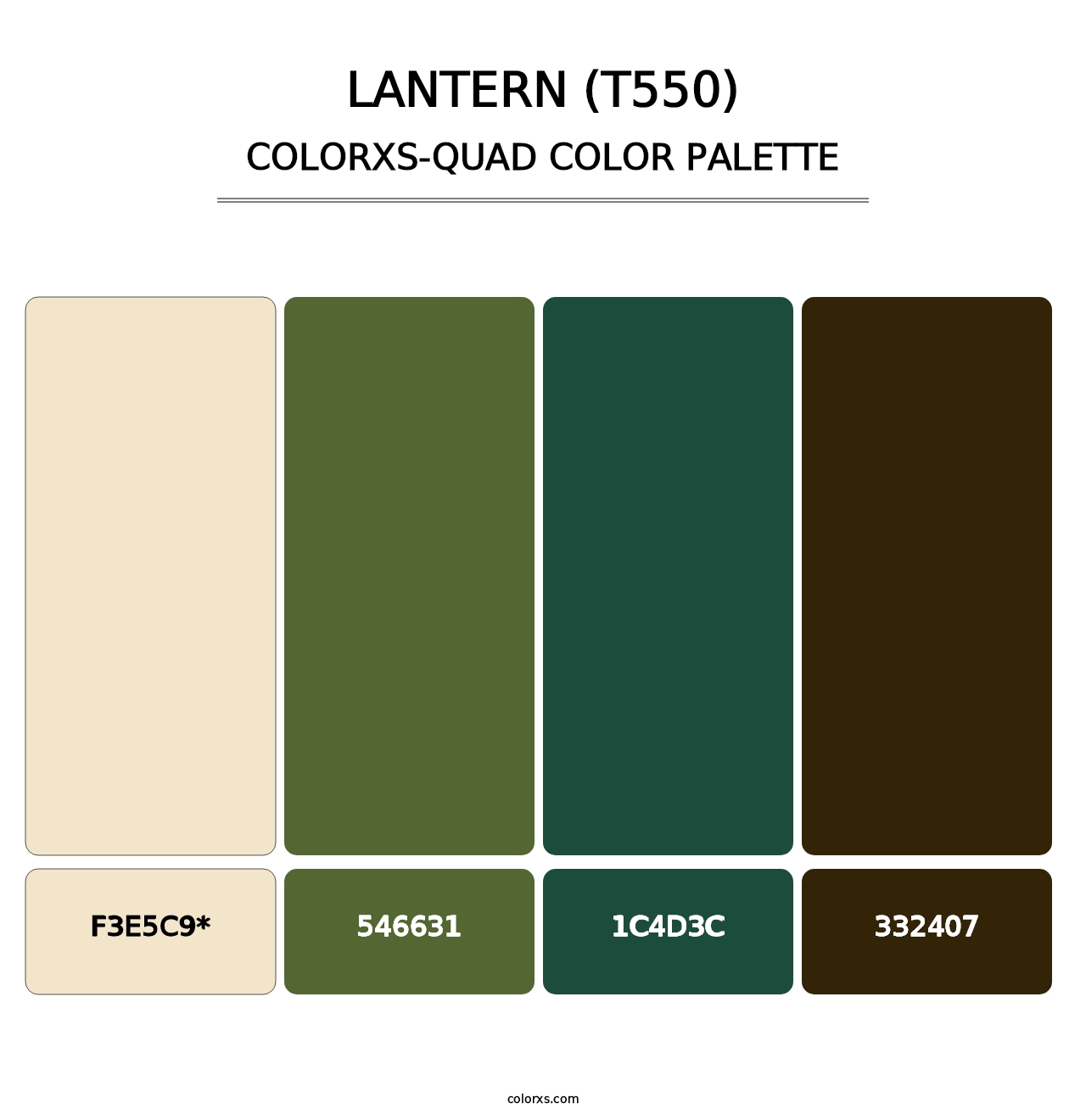 Lantern (T550) - Colorxs Quad Palette