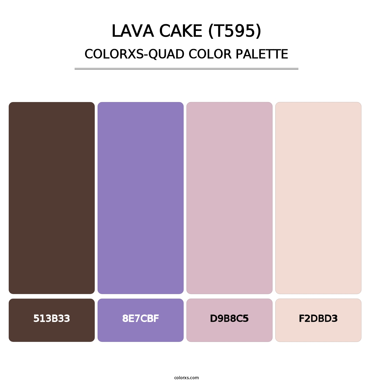 Lava Cake (T595) - Colorxs Quad Palette