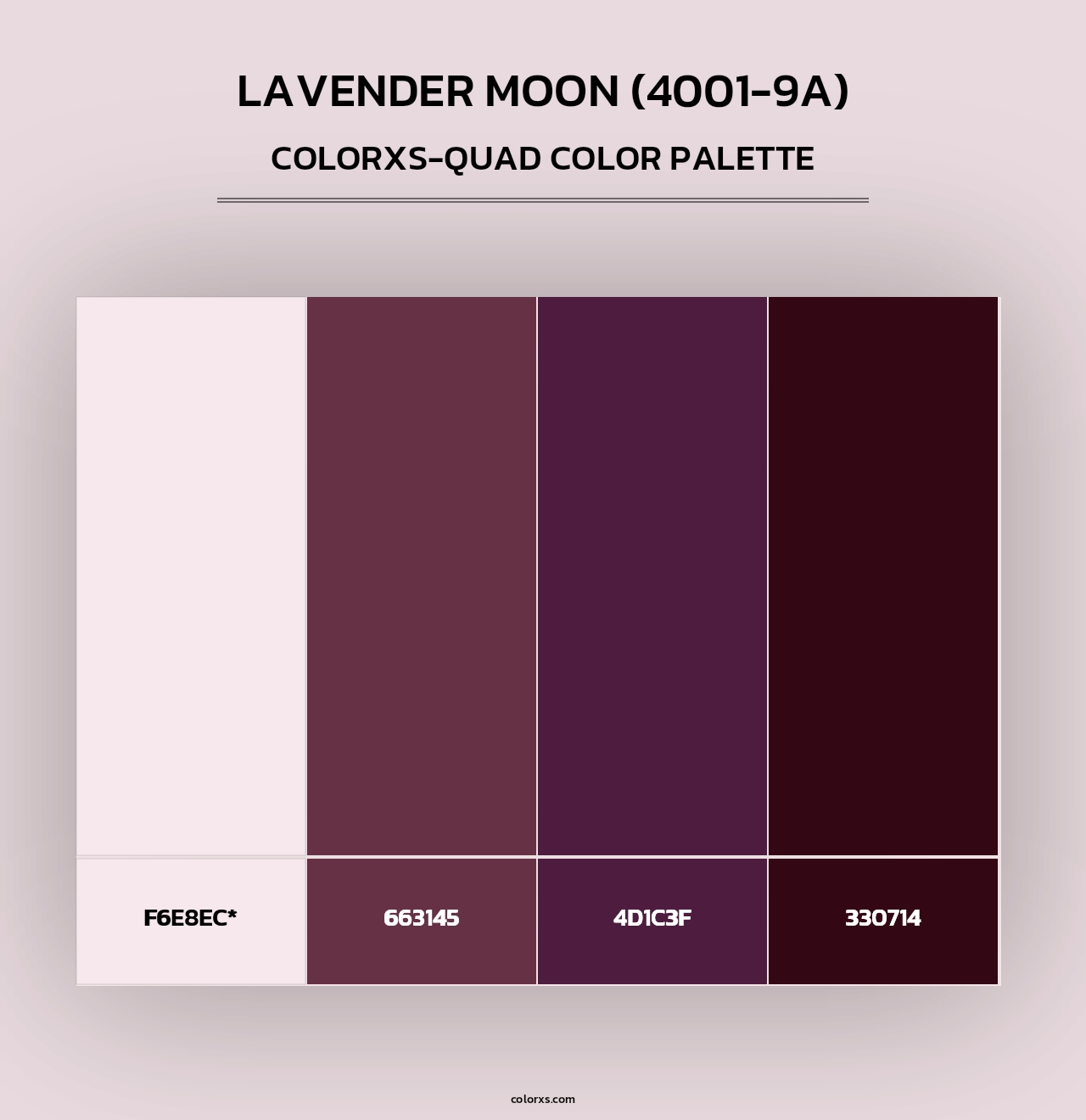 Lavender Moon (4001-9A) - Colorxs Quad Palette