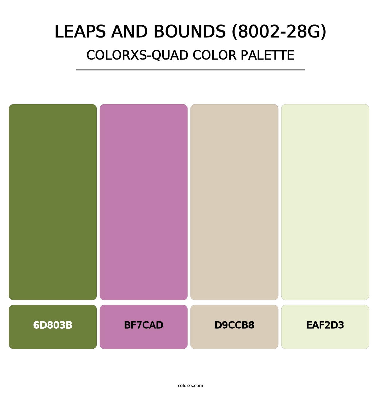 Leaps and Bounds (8002-28G) - Colorxs Quad Palette