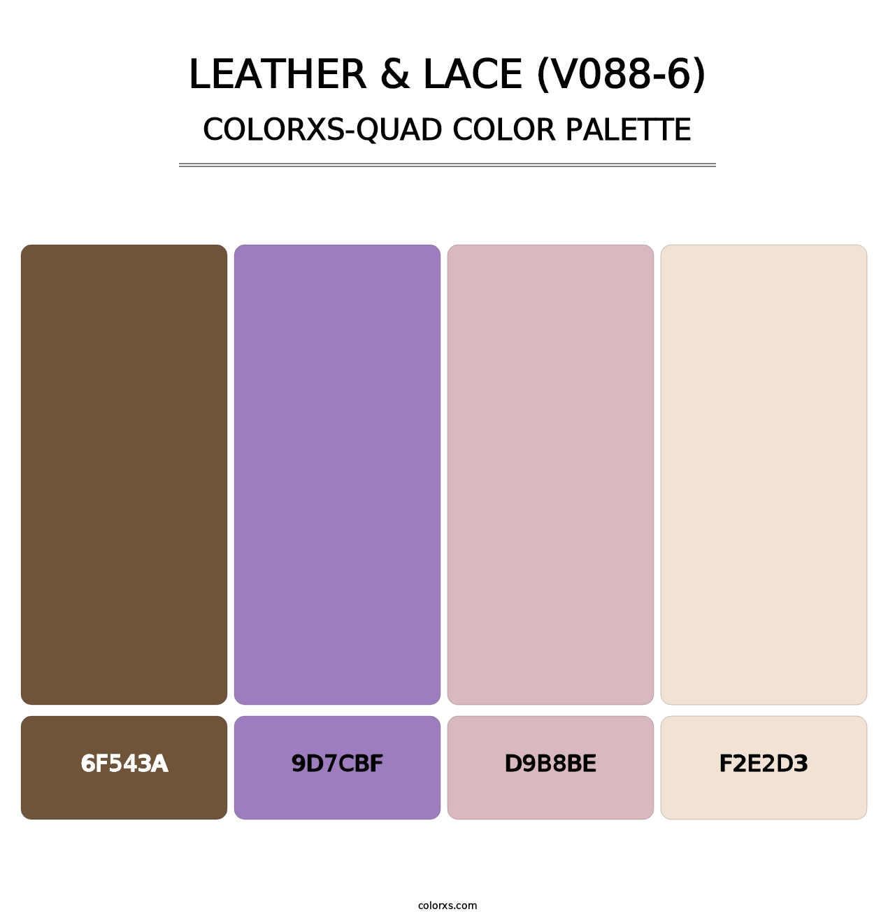Leather & Lace (V088-6) - Colorxs Quad Palette