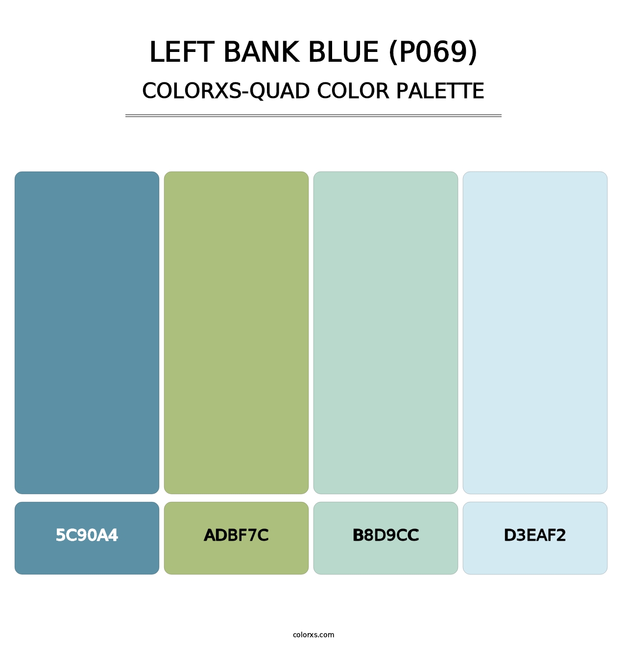 Left Bank Blue (P069) - Colorxs Quad Palette
