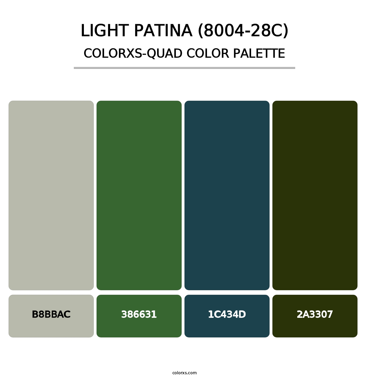 Light Patina (8004-28C) - Colorxs Quad Palette