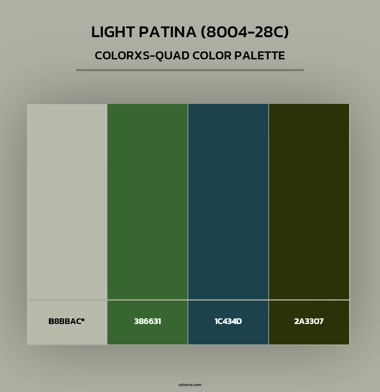 Light Patina (8004-28C) - Colorxs Quad Palette