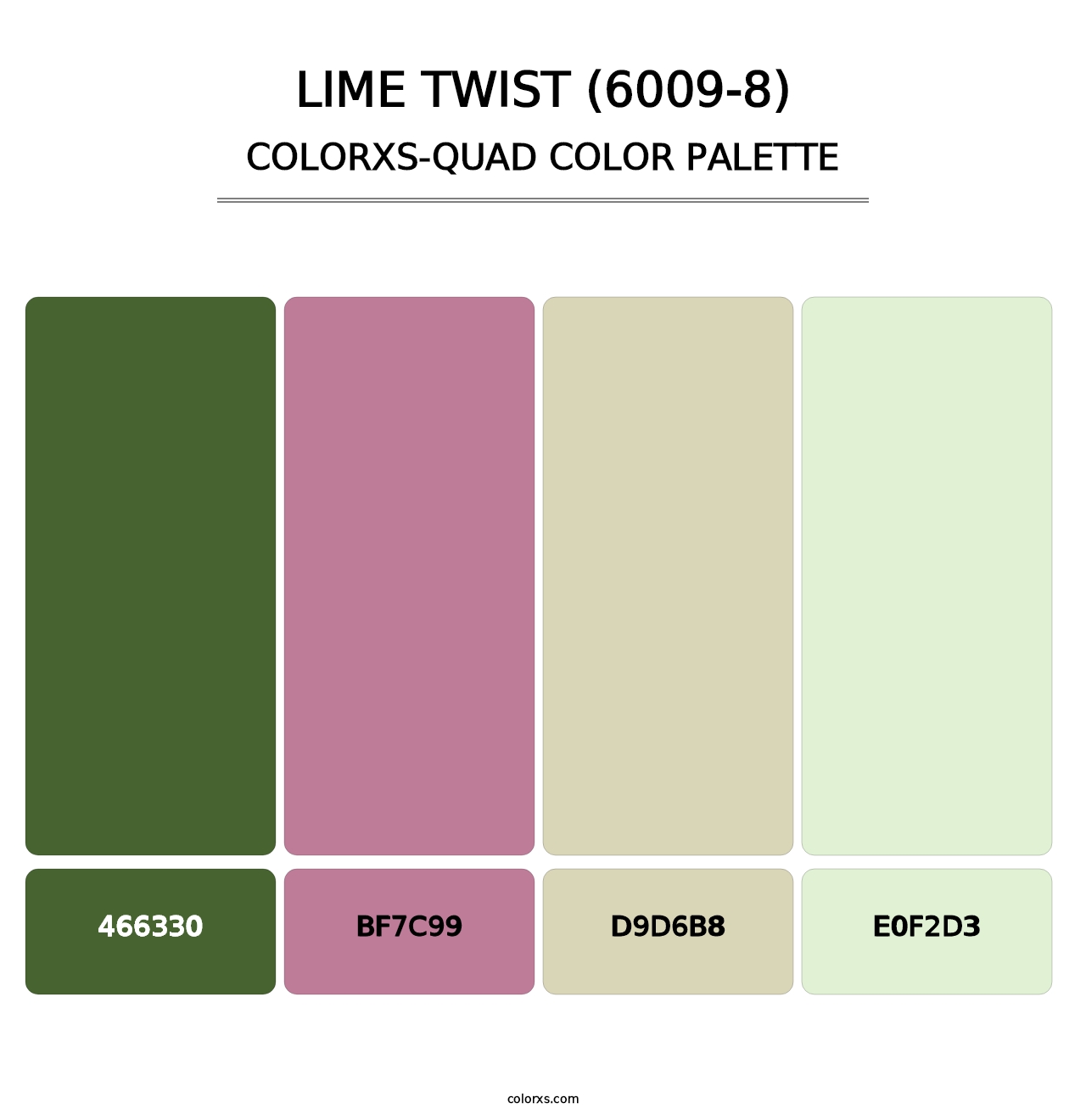 Lime Twist (6009-8) - Colorxs Quad Palette
