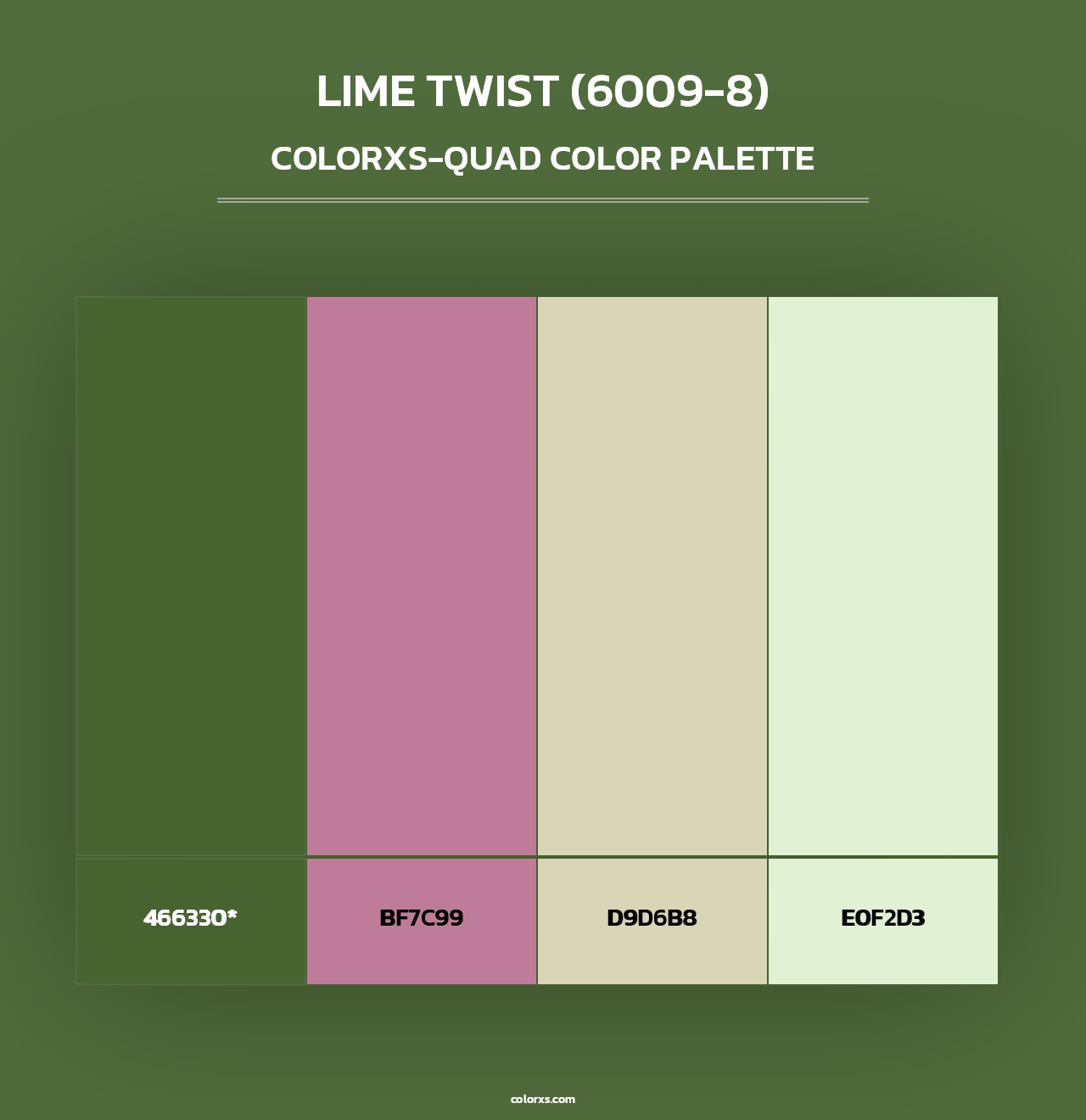 Lime Twist (6009-8) - Colorxs Quad Palette
