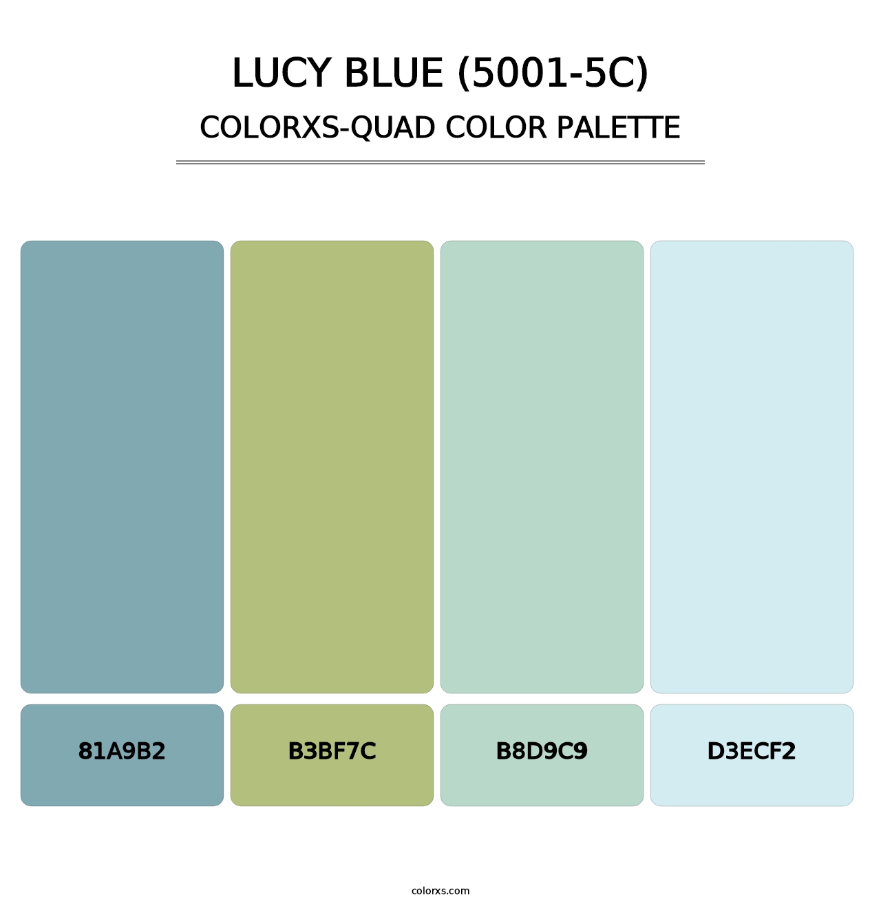 Lucy Blue (5001-5C) - Colorxs Quad Palette